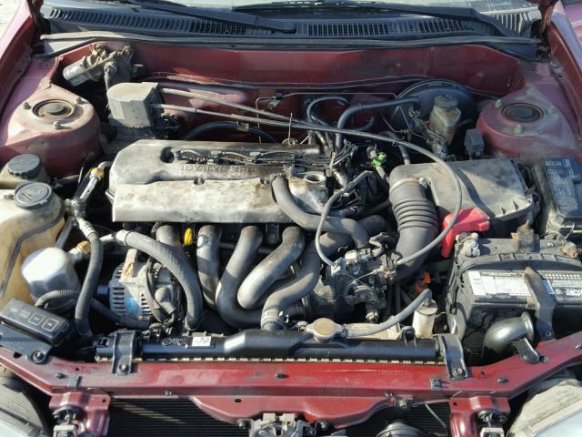 1Y1SK5286XZ415344 - 1999 CHEVROLET GEO PRIZM 红色 照片 7