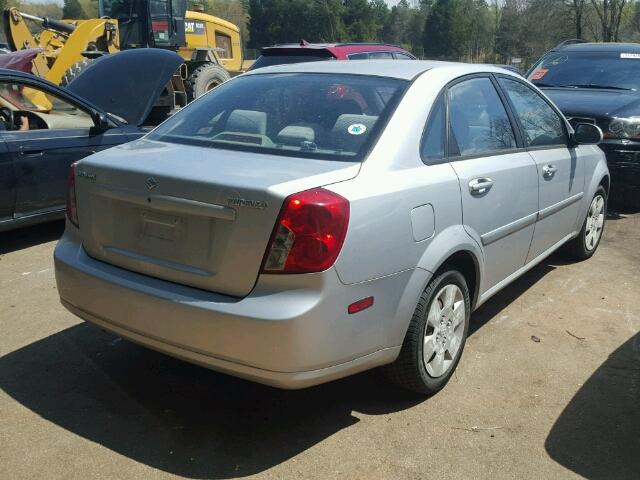 KL5JD56Z07K673743 - 2007 SUZUKI FORENZA BA SILVER photo 4