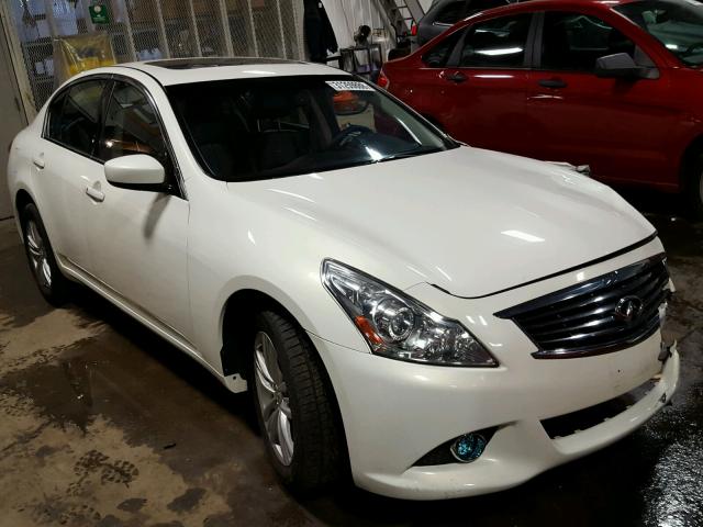 JN1CV6ARXDM754118 - 2013 INFINITI G37 WHITE photo 1