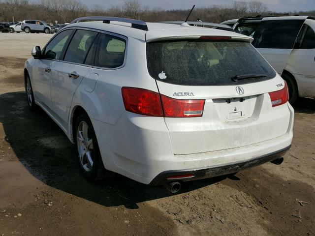 JH4CW2H62CC004715 - 2012 ACURA TSX TECH WHITE photo 3