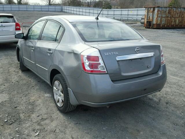 3N1AB6AP8AL612564 - 2010 NISSAN SENTRA 2.0 GRAY photo 3