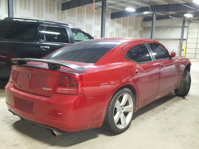 2B3LA73W96H339834 - 2006 DODGE CHARGER SR RED photo 4