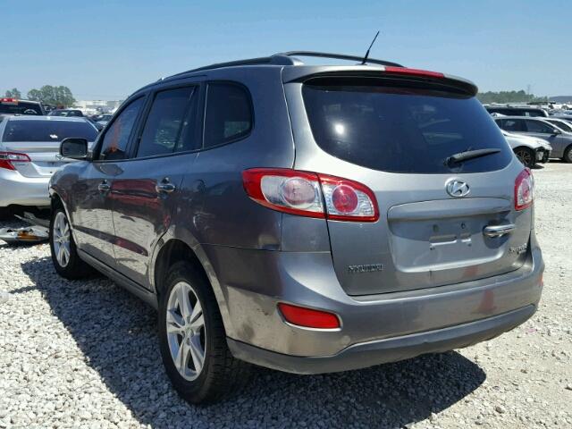 5XYZK3AB3BG087215 - 2011 HYUNDAI SANTA FE L GRAY photo 3