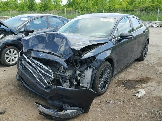 3FA6P0HD5ER314754 - 2014 FORD FUSION SE BLACK photo 2