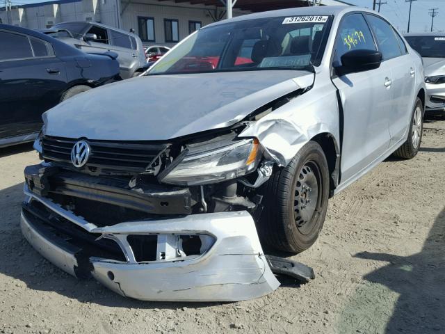 3VW2K7AJ7EM320422 - 2014 VOLKSWAGEN JETTA BASE 银色 照片 2
