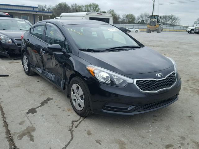 KNAFK4A6XF5390998 - 2015 KIA FORTE LX BLACK photo 1