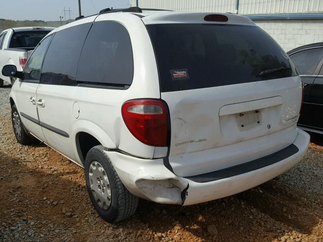 1C8GJ45332B672744 - 2002 CHRYSLER VOYAGER LX WHITE photo 3