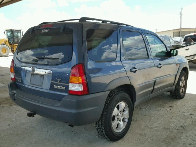 4F2YU071X1KM48435 - 2001 MAZDA TRIBUTE DX BLUE photo 4