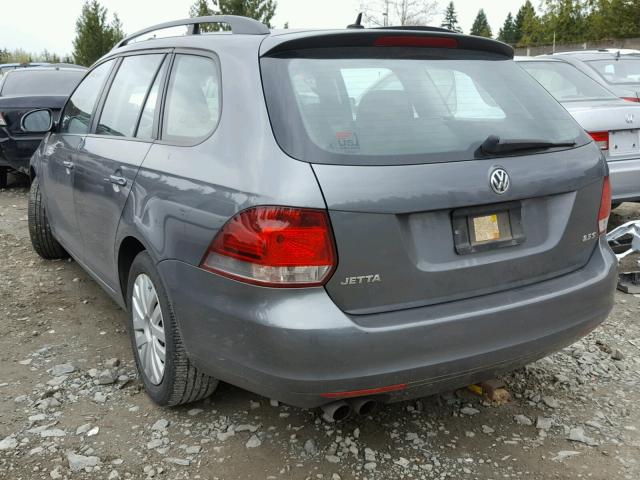 3VWPZ7AJ7BM614187 - 2011 VOLKSWAGEN JETTA S 灰色 照片 3