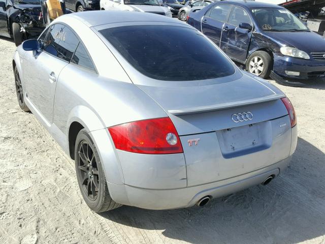 TRUWT28N721030953 - 2002 AUDI TT QUATTRO GRAY photo 3