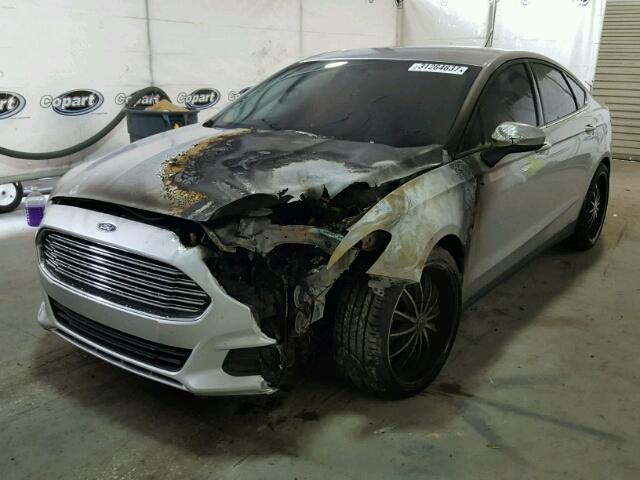 1FA6P0G79E5372221 - 2014 FORD FUSION S SILVER photo 2