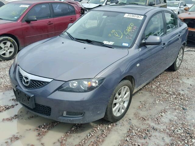 JM1BK12F981820352 - 2008 MAZDA 3 I GRAY photo 2