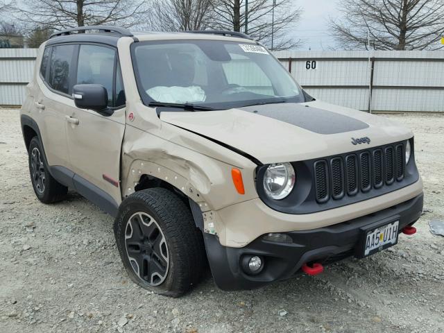 ZACCJBCT7FPB89082 - 2015 JEEP RENEGADE T TAN photo 1