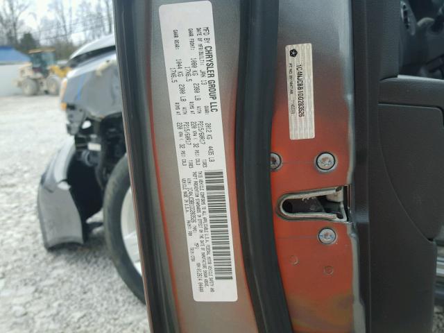 1C4NJCBB1DD283526 - 2013 JEEP COMPASS SP GRAY photo 10