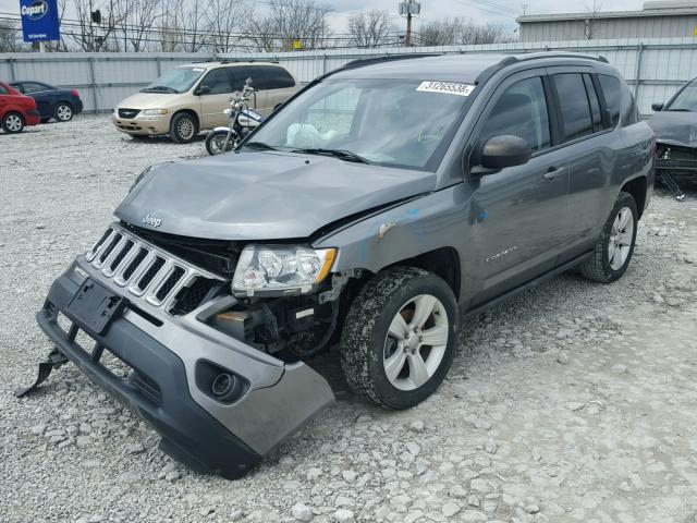 1C4NJCBB1DD283526 - 2013 JEEP COMPASS SP GRAY photo 2