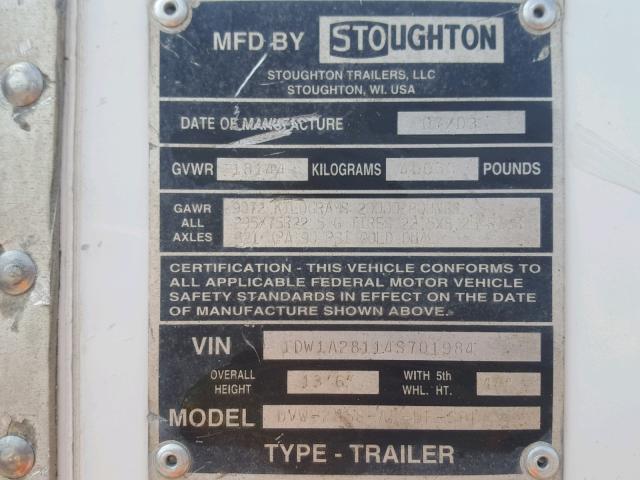 1DW1A28114S701984 - 1999 OTHR TRAILER WHITE photo 10