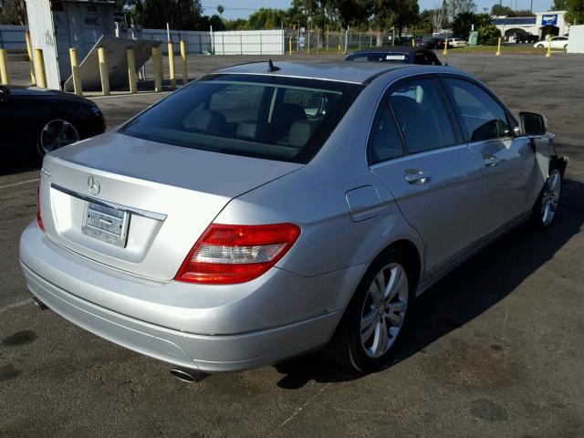 WDDGF54X68F181895 - 2008 MERCEDES-BENZ C 300 SILVER photo 4