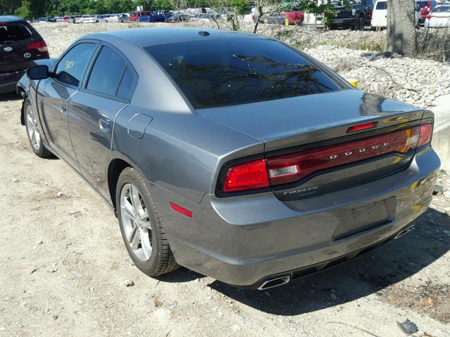 2C3CDXDT3CH169495 - 2012 DODGE CHARGER R/ GRAY photo 3