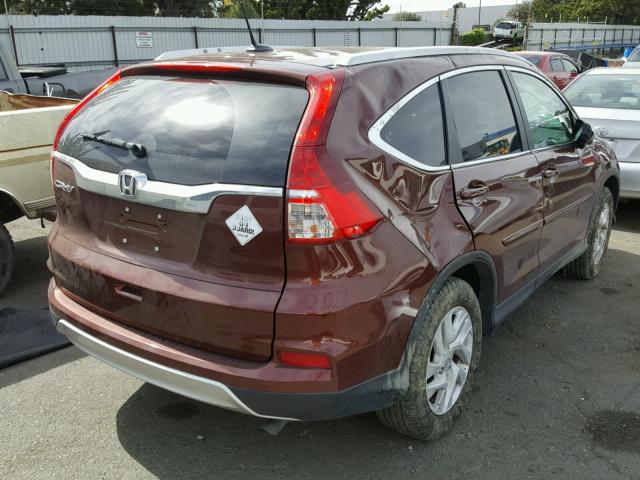 2HKRM3H76GH507965 - 2016 HONDA CR-V EXL MAROON photo 4