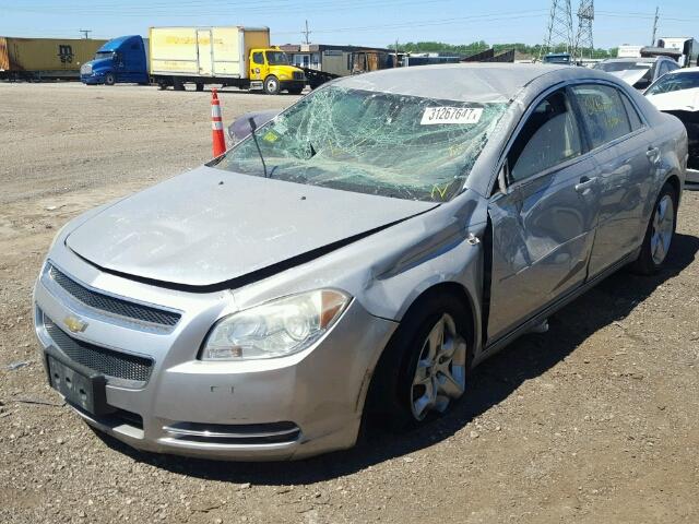 1G1ZH57B98F166538 - 2008 CHEVROLET MALIBU 1LT SILVER photo 2