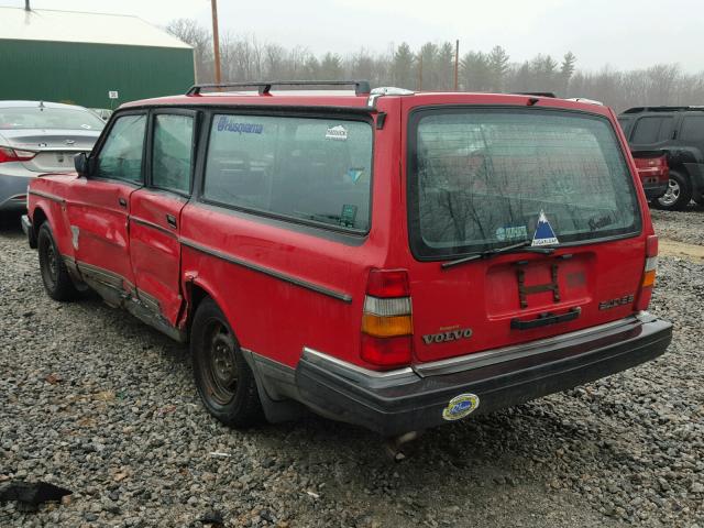 YV1AA8855M1905389 - 1991 VOLVO 240 BASE RED photo 3