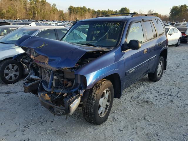 1GKDT13S922451354 - 2002 GMC ENVOY BLUE photo 2