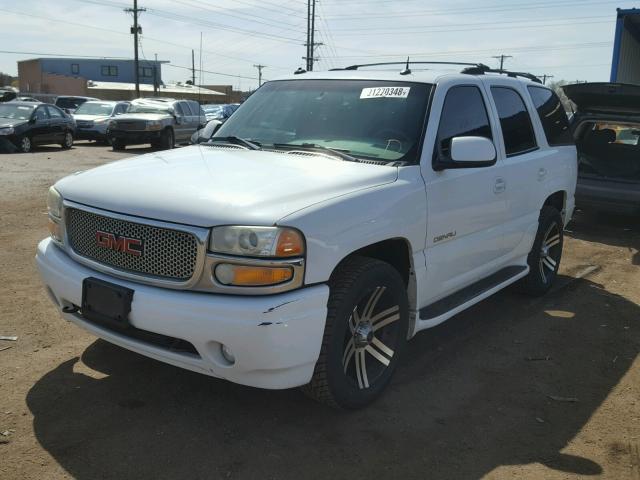 1GKEK63U23J198827 - 2003 GMC YUKON DENA WHITE photo 2