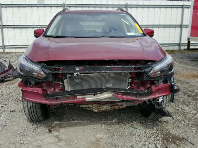 JF2GTAMC9J8238871 - 2018 SUBARU CROSSTREK RED photo 9