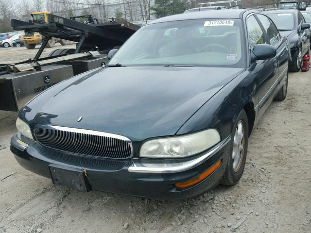 1G4CW54K214250334 - 2001 BUICK PARK AVENU GREEN photo 2