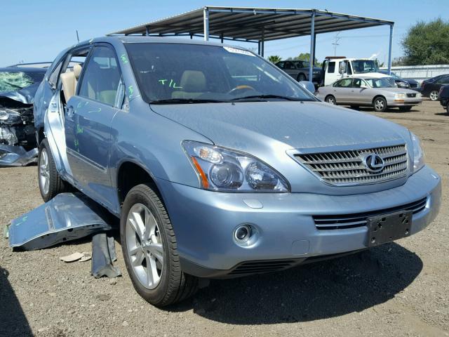 JTJHW31U982051286 - 2008 LEXUS RX 400H BLUE photo 1