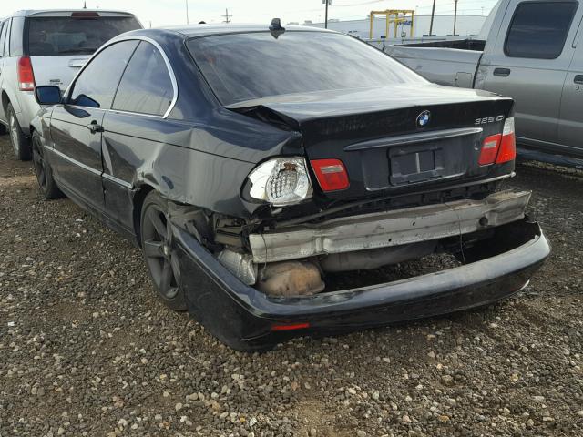 WBABD33435JY99187 - 2005 BMW 325 CI BLACK photo 3