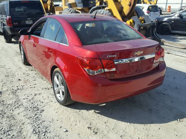 1G1PG5SC2C7173263 - 2012 CHEVROLET CRUZE LT RED photo 3