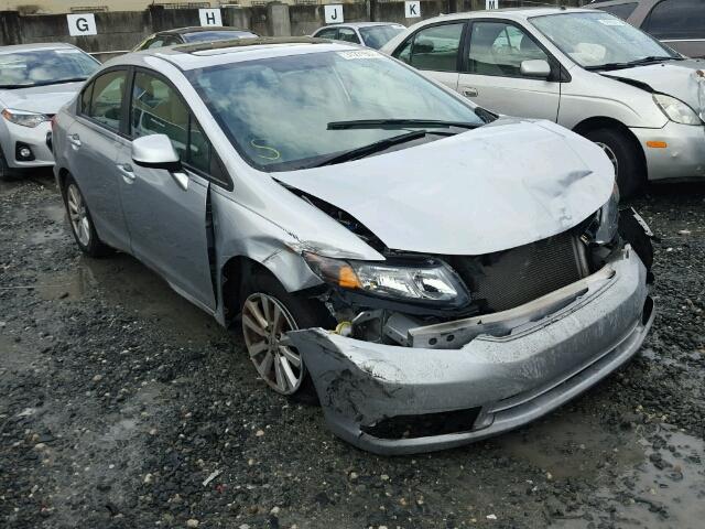 19XFB2F92CE012359 - 2012 HONDA CIVIC EXL SILVER photo 1