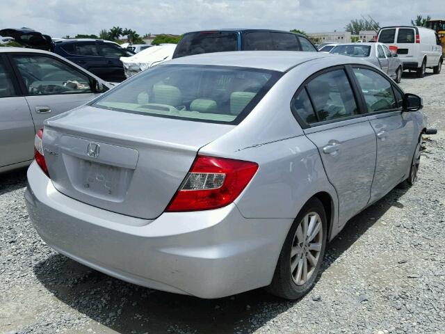 19XFB2F92CE012359 - 2012 HONDA CIVIC EXL SILVER photo 4