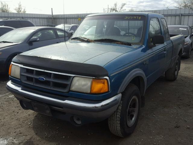 1FTCR15X0RPA29355 - 1994 FORD RANGER SUP TEAL photo 2