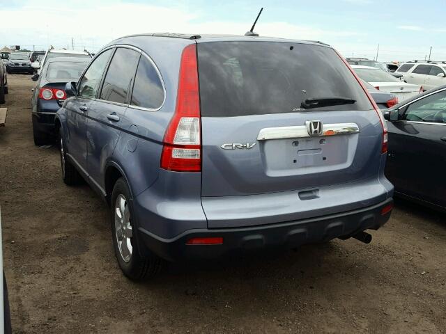 JHLRE487X7C062650 - 2007 HONDA CR-V BLUE photo 3