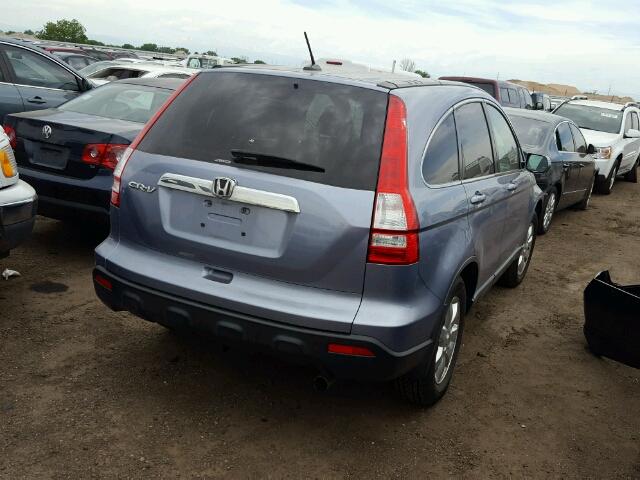 JHLRE487X7C062650 - 2007 HONDA CR-V BLUE photo 4