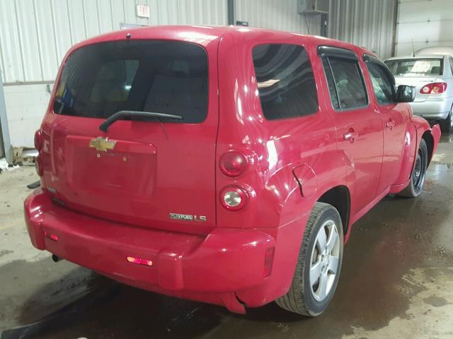 3GNCA13BX9S642316 - 2009 CHEVROLET HHR LS RED photo 4