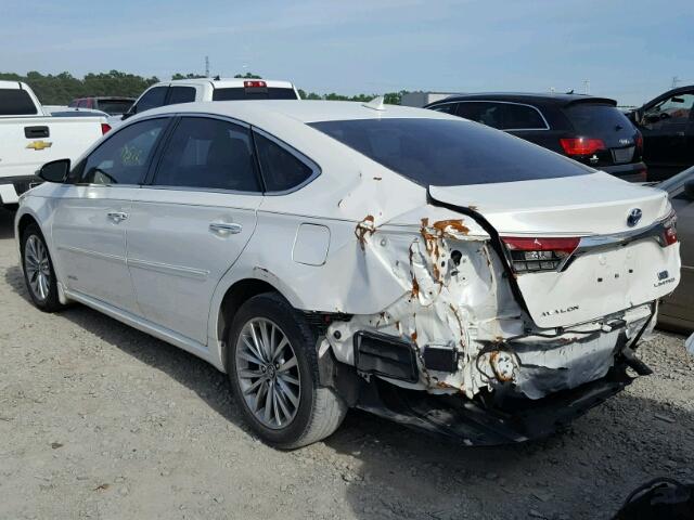 4T1BD1EB6GU055547 - 2016 TOYOTA AVALON HYB WHITE photo 3