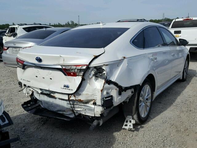 4T1BD1EB6GU055547 - 2016 TOYOTA AVALON HYB WHITE photo 4