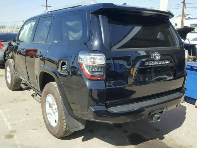 JTEBU5JR2G5396920 - 2016 TOYOTA 4RUNNER SR BLACK photo 3