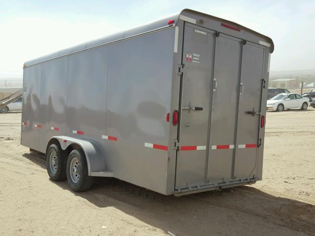 11WHC2021GW315079 - 2017 CARGO TRAILER GRAY photo 3