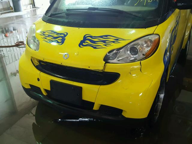 WMEEK31X08K107645 - 2008 SMART FORTWO PAS 黄色 照片 9