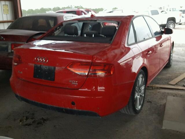 WAUDFAFL3BN009009 - 2011 AUDI A4 2.0T QU RED photo 4