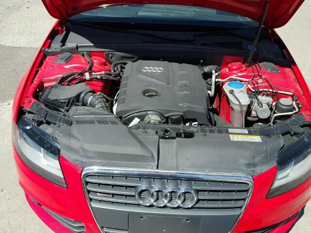 WAUDFAFL3BN009009 - 2011 AUDI A4 2.0T QU RED photo 7