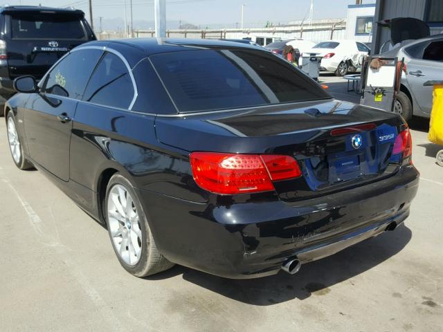 WBADX7C55BE742426 - 2011 BMW 335 I BLACK photo 3