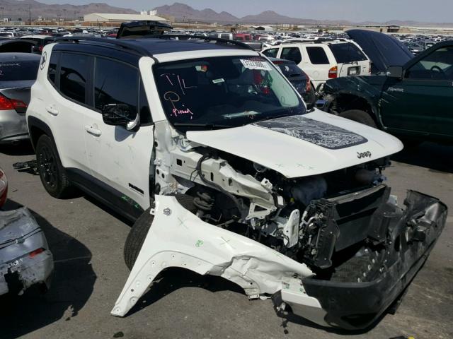 ZACCJBCBXHPE96708 - 2017 JEEP RENEGADE T WHITE photo 1