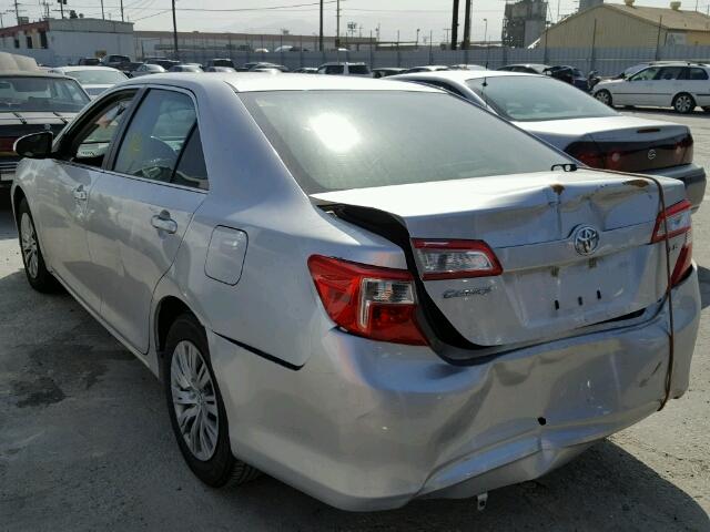 4T1BF1FK7CU040395 - 2012 TOYOTA CAMRY BASE SILVER photo 3