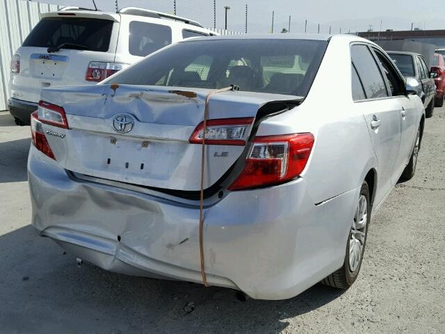 4T1BF1FK7CU040395 - 2012 TOYOTA CAMRY BASE SILVER photo 4