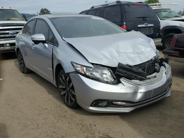 2HGFB2F90FH535048 - 2015 HONDA CIVIC EXL SILVER photo 1